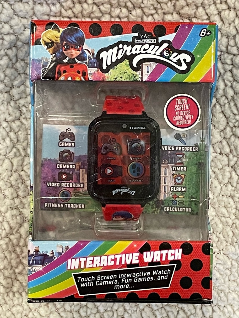 Miraculous Ladybug Interactive Touch Screen Watch - Red